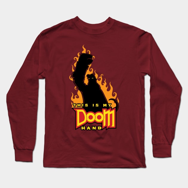 This is My Doom Hand Long Sleeve T-Shirt by mikehandyart